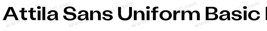 Attila Sans Uniform Basic Bold字体转换